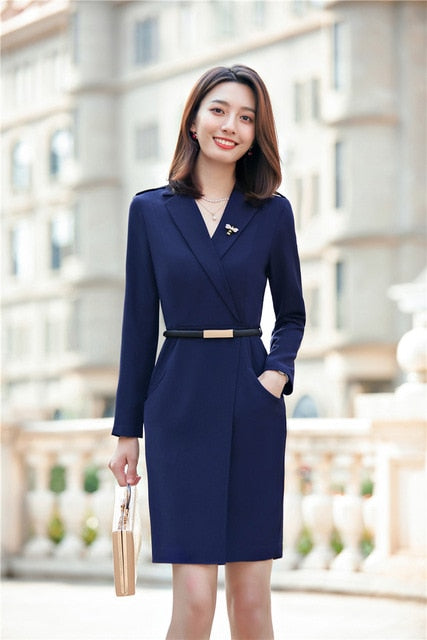 Women Dresses Autumn Winter Elegant Slim Hips Dress OL Styles Professi – SeloYoha