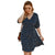 Elegant dress with polka dot five-point sleeves