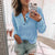 Fanbety Women Autumn Long Sleeve Button Rib Blouse Elegant 2020 winter casual solid color basic shirt