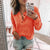 Fanbety Women Autumn Long Sleeve Button Rib Blouse Elegant 2020 winter casual solid color basic shirt