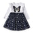 Girls Dress Butterfly Sequins Kids Long Sleeve Dresses Baby Girls Princess Dress