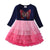 Girls Dress Butterfly Sequins Kids Long Sleeve Dresses Baby Girls Princess Dress