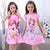 Kids Homewear Anna Elsa Dress Girls Nightdress Clothes Summer Cartoon Nightgown Children Clothing Short Sleeved Pajamas Dress