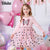 Girls Dress Butterfly Sequins Kids Long Sleeve Dresses Baby Girls Princess Dress