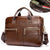 WESTAL Bag men's Genuine Leather briefcase man laptop bag natural Leather for men