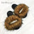 Women's Faux Furry Fur slides Flip Flops Female Slippers Rhinestones Decoration Style Footwear Woman Famous Brand Shoes