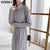 autumn winter Women turtleneck loose long Sweater dress robe Knitted Sweaters