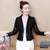 2020 Long Sleeve V-neck Office Women Jacket Black White Hollow Lace Jacket Coat Women D105
