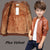 Kidancer Teenager's Winter PU Leather Jackets Thicken Velvet Kids Boy's Clothes Warm Fleeced