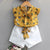 Girls Clothes Set 2020 New Summer Sleeveless T-shirt and Print Bow Shorts for Girl Kids