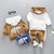 LZH Toddler Boys Clothes Autumn Winter Kids Girls Clothes Hooded+Pant 2pcs Outfit Suit