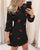 2020 New Fashion Autumn Dress Long Sleeve Printed Casual Slim Dress