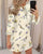 2020 New Fashion Autumn Dress Long Sleeve Printed Casual Slim Dress