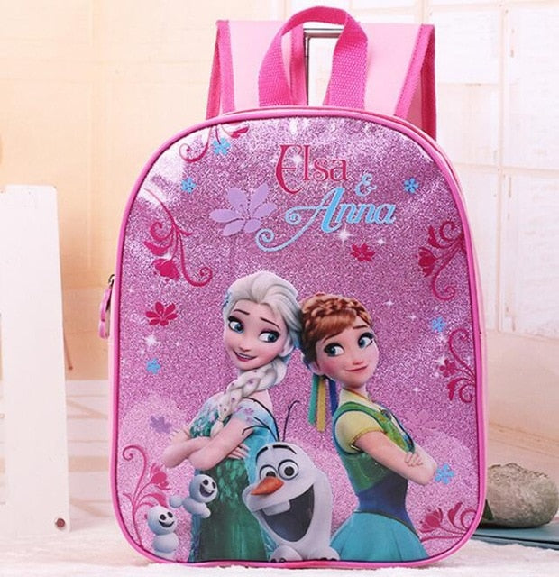 Disney 3 Pcs/Set Kids Girls Cartoon Elsa Princess Schoolbags Cute Boys Backpacks Children