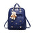 Female Backpacks for Girls Backpacks Women PU Leather Backpack Women School Bags With Bear Hanging Ornament