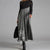 Elegant Women Vintage Long Dress V-Neck A-Line Dress Autumn Winter Long Sleeves Slim Party Dresses