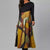 Elegant Women Vintage Long Dress V-Neck A-Line Dress Autumn Winter Long Sleeves Slim Party Dresses