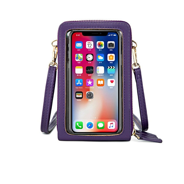 Mini Crossbody Leather Touch Screen Purse Cell Phone Bag Wallet Shoulder  Women | eBay
